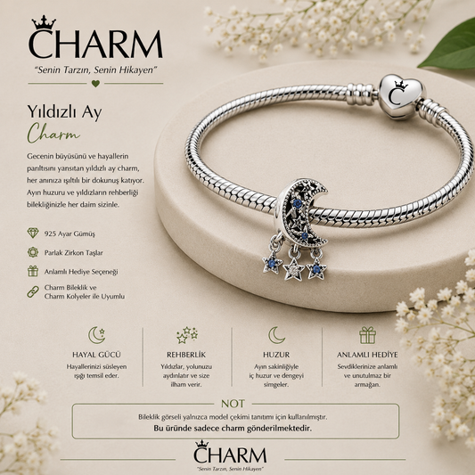 Yıldız ve Yeni Ay Charm