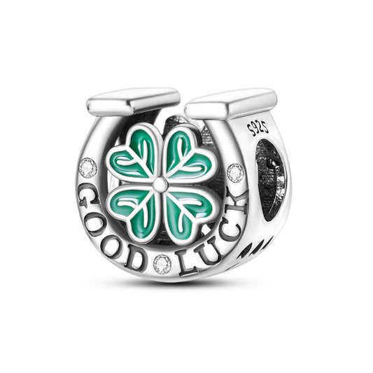 Good Luck Yazılı Şans Yoncası Charm