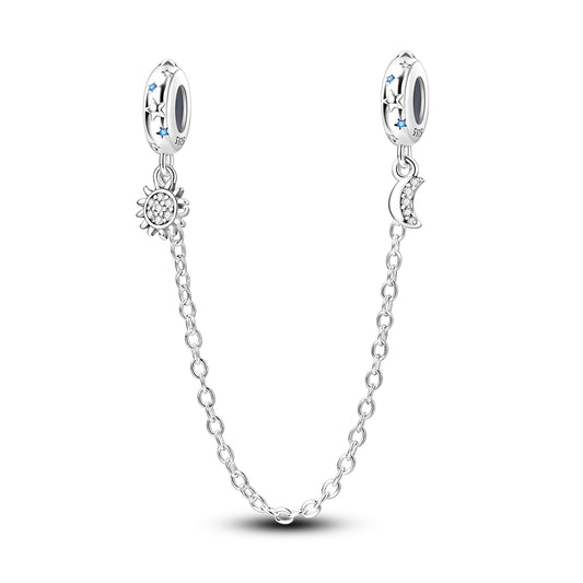 Güneş ve Ay Güvenlik Zinciri Charm