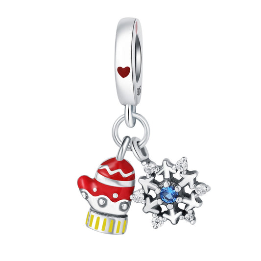 Kış Masalı Bere ve Kar Tanesi Charm