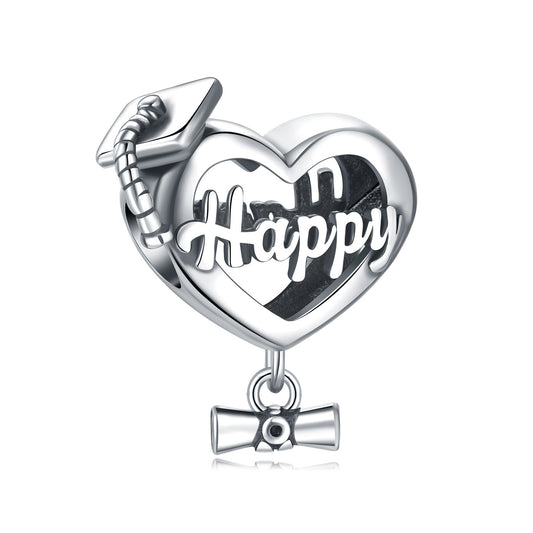 Kalpli Mutlu Mezuniyet Charm