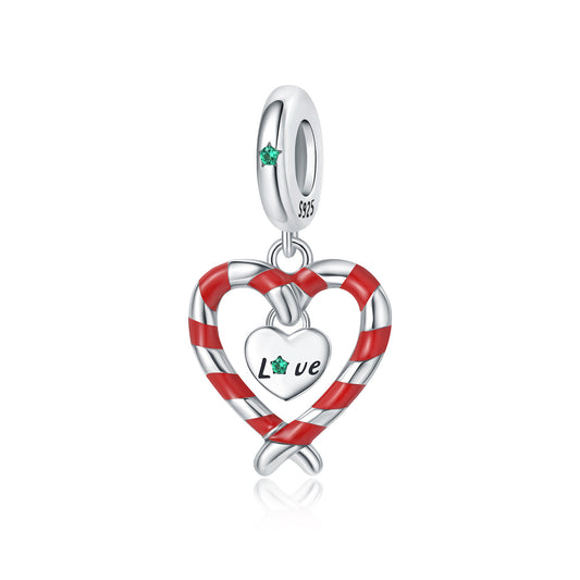 Kalpli Love Şeker Kamışı Charm