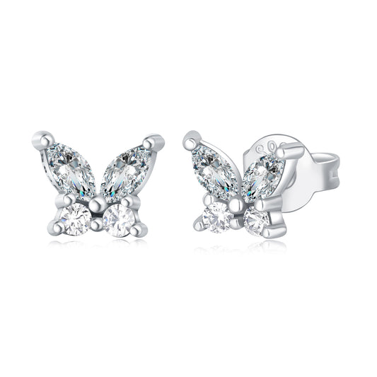 Işıltılı Kelebek Küpe