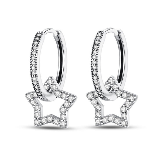 Yıldız Halka Küpe