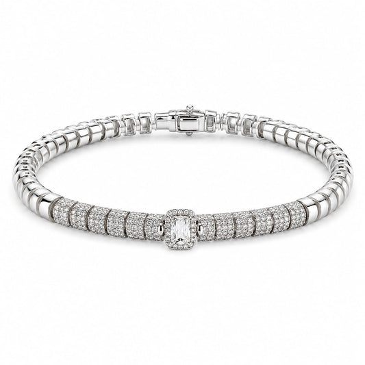 Charm Baget Taşlı Prestige Tennis Bileklik