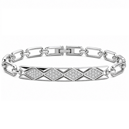 Charm Geometrik Elegance Zirkon Kadın Bileklik