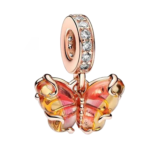 Sarı Kelebek Sallantılı Charm