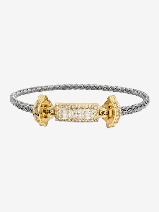 Charm Gold Royal Baget Örgü Kadın Bileklik