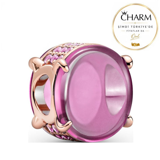 Pembe Çift Taraflı Charm