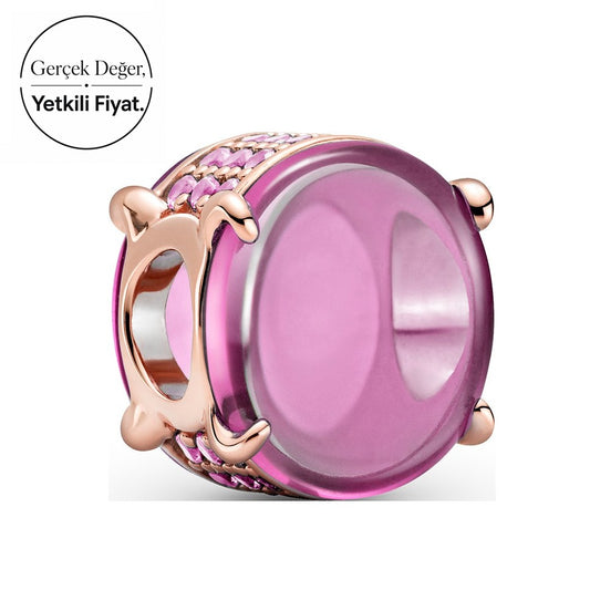Pembe Çift Taraflı Charm