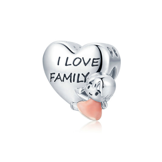Aile Sevgisi Kalp Charm