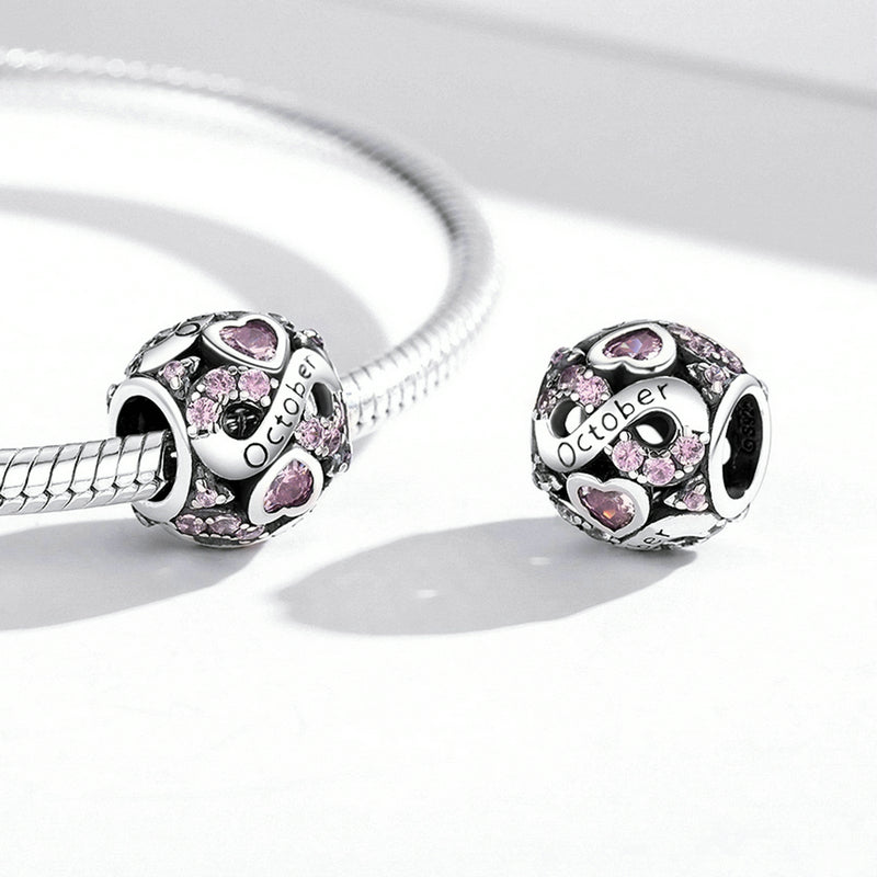 925 Ayar Gümüş ' Ekim ' Charm