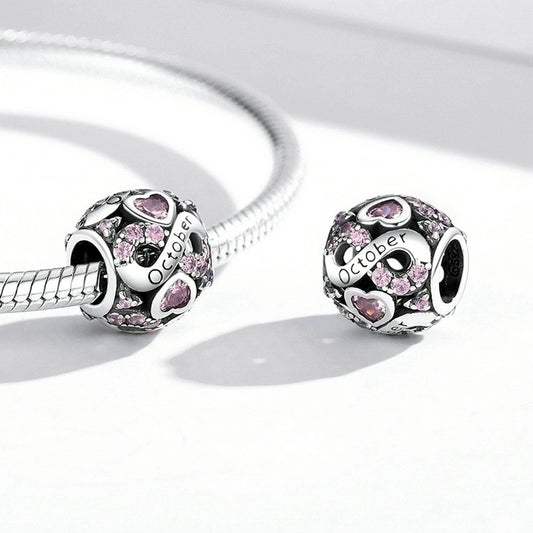 925 Ayar Gümüş ' Ekim ' Charm