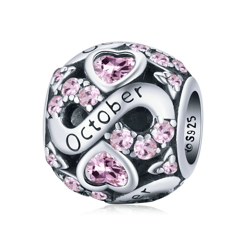 925 Ayar Gümüş ' Ekim ' Charm