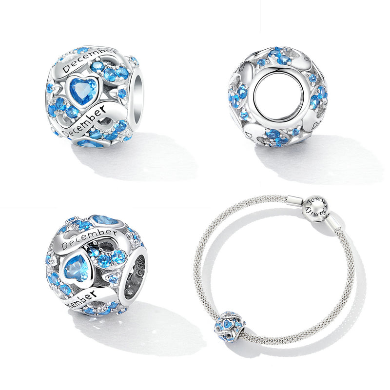 925 Ayar Gümüş ' Aralık ' Charm