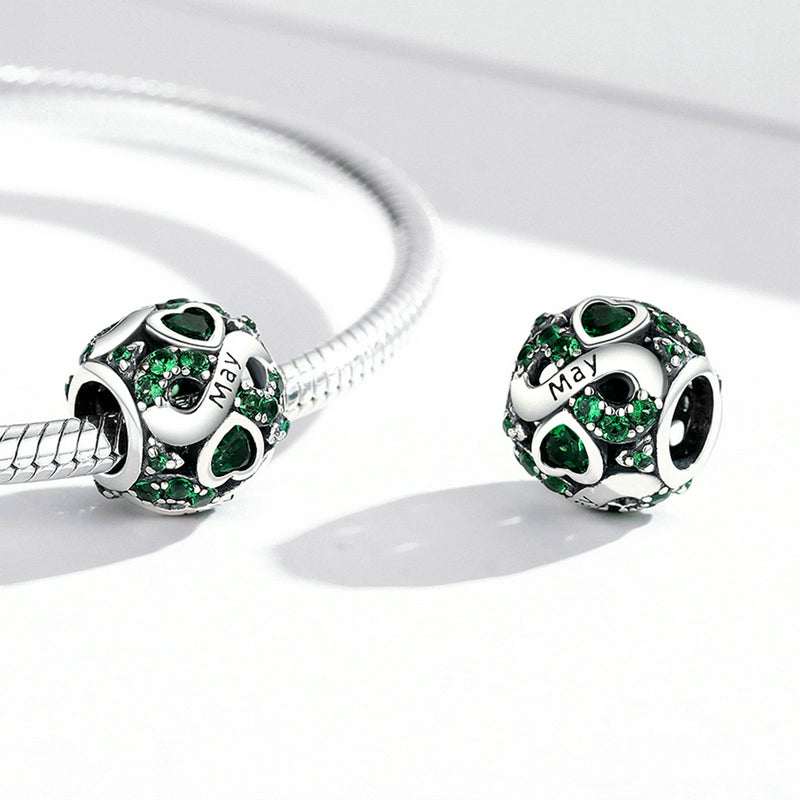 925 Ayar Gümüş ' Mayıs ' Charm
