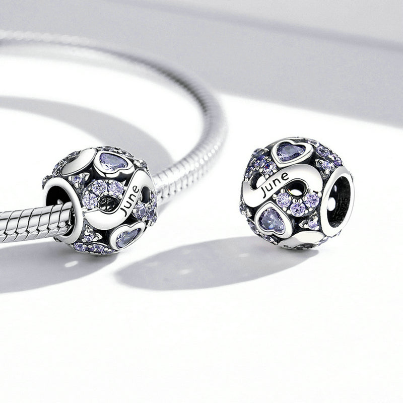925 Ayar Gümüş ' Haziran ' Charm