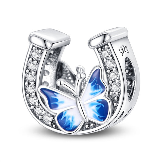 Mavi Kelebek Nal Charm