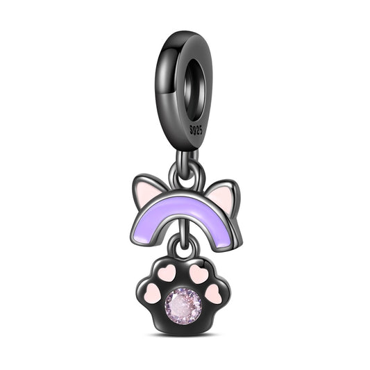 Kedi Temalı Pati Sallantılı Charm