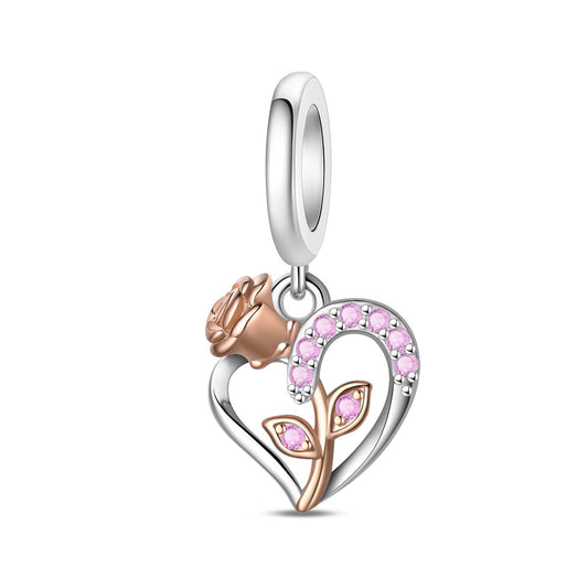Kalp ve Gül Sallantılı Charm