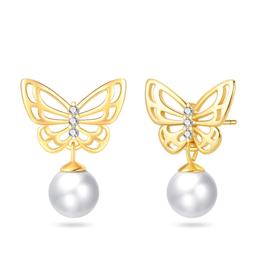 Kelebek ve İnci Küpe