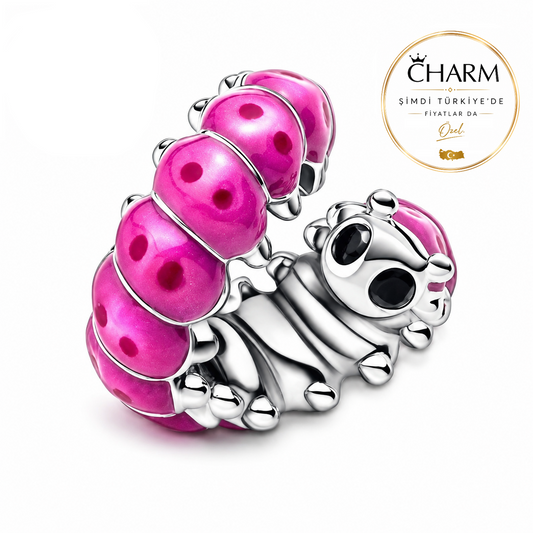 Sevimli Sarmal Tırtıl Charm