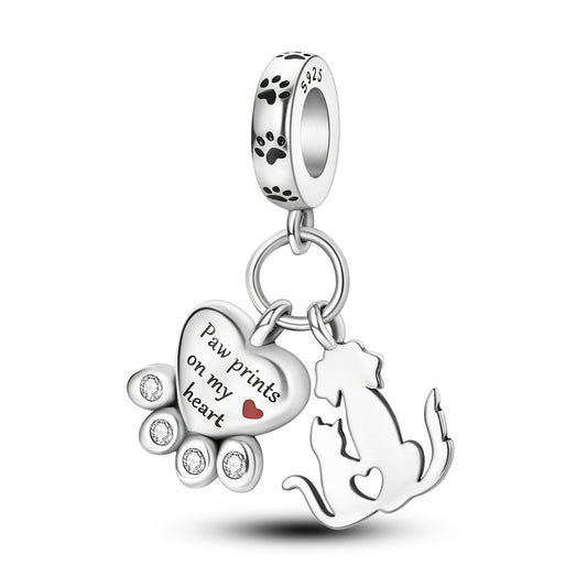 Kalbimdeki Pati izleri Kedi&Köpek Charm