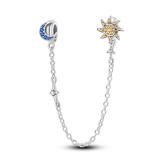 Güneş ve Ay Güvenlik Zinciri Charm