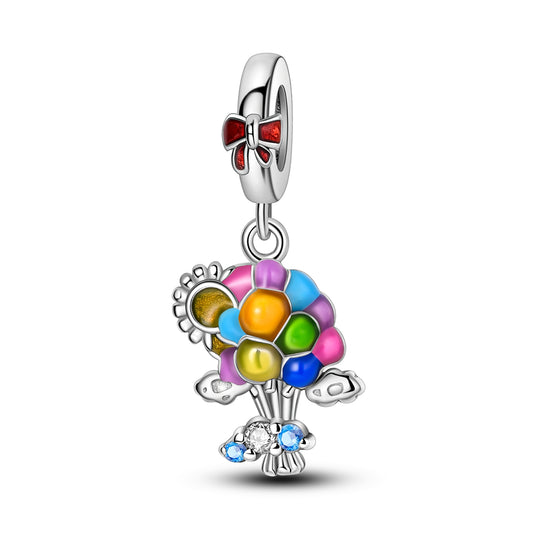 Renkli Balon Buketi Sallantılı Charm