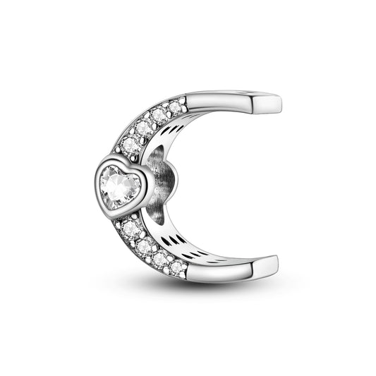 C Harfi Kalpli Charm