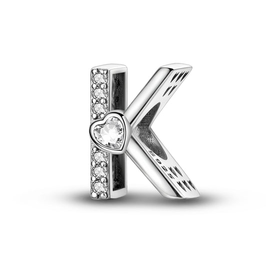 K Harfi Kalpli Charm