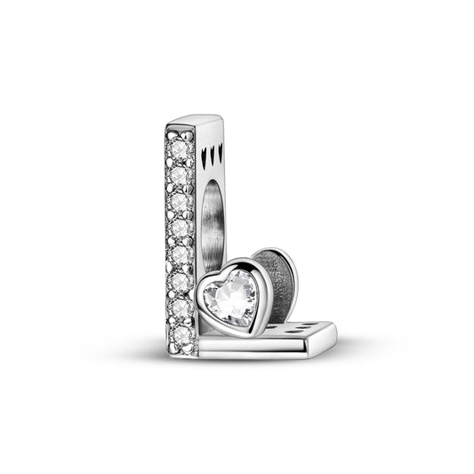 L Harfi Kalpli Charm