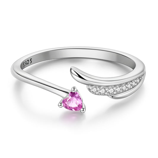 Ayarlanabilir Kalp Taşlı Yüzük