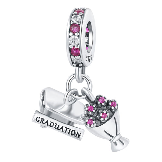 Çiçek Buketi ve Mezuniyet Charm