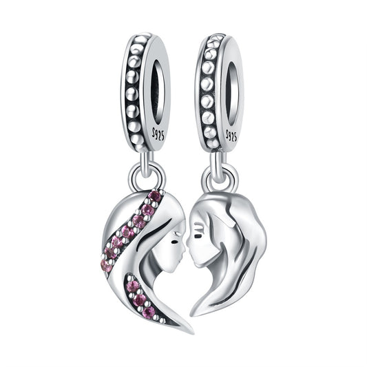 Anne ve Kız Bağı Sallantılı Charm