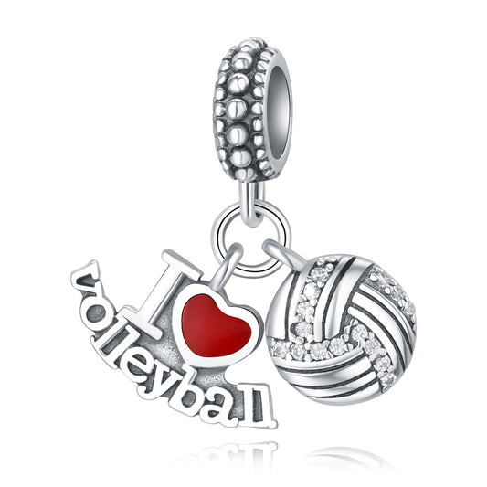 I Love Voleybol Sallantılı Charm
