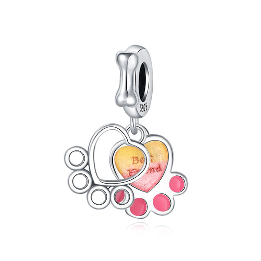 Kalp ve Pati Sallantılı Charm