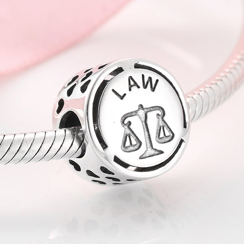 925 Ayar Gümüş ' Adalet ' Meslek Charm