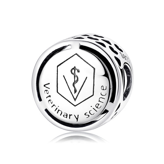 Veterinerlik Meslek Gümüş Charm