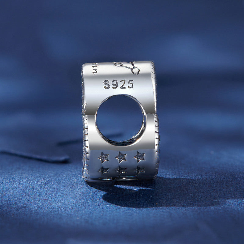 925 Ayar Gümüş Kova Burcu Charm