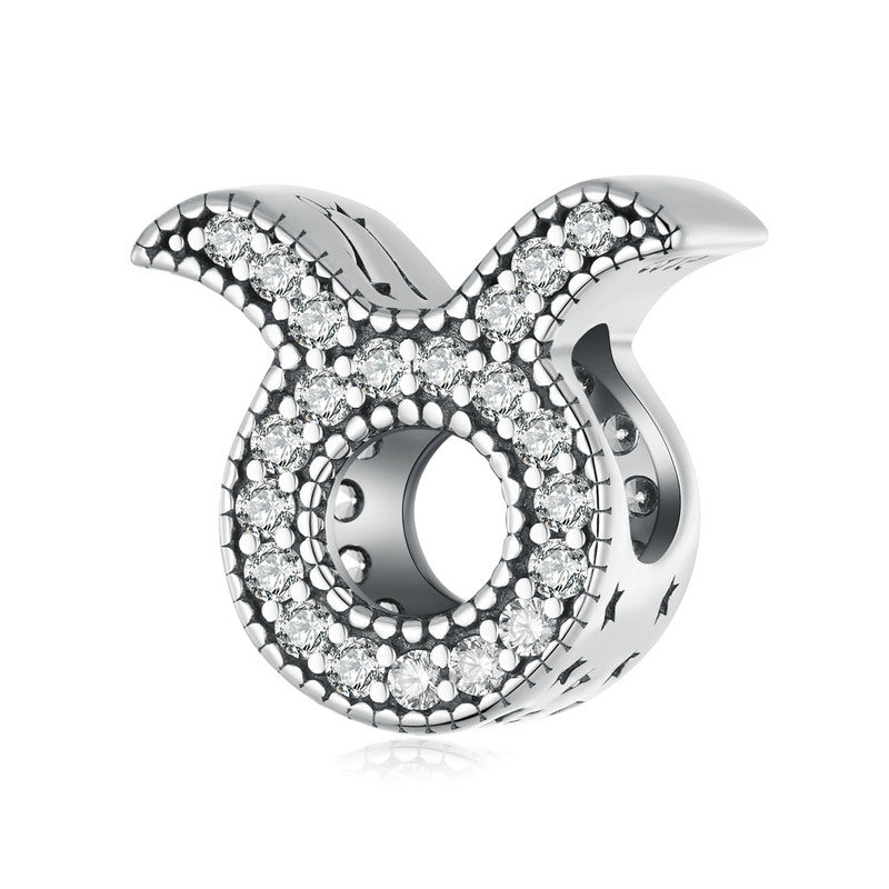 925 Ayar Gümüş Boğa Burcu Charm
