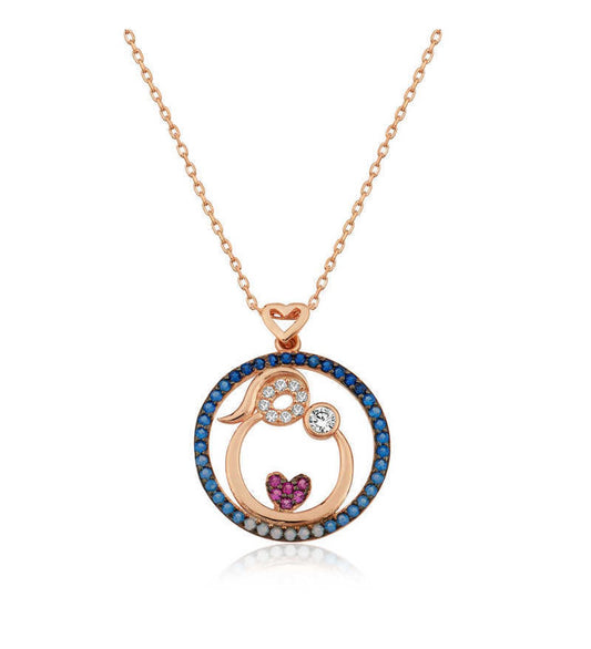 Anne ve Bebek Sevgisi Kadın Gümüş Kolye