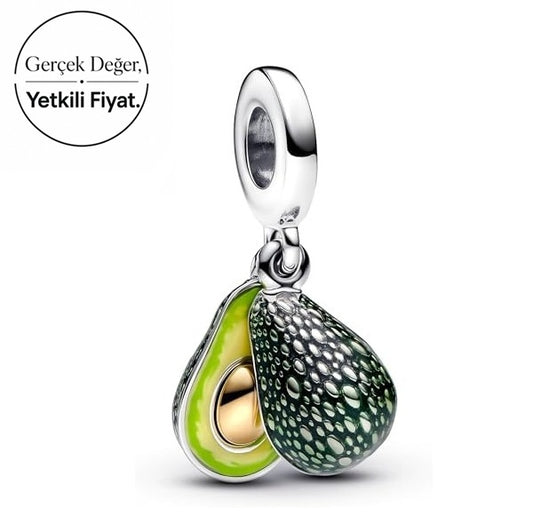 Avokado Çift Sallantılı Charm