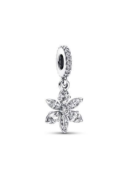 Işıltılı Çiçek Sallantılı Charm