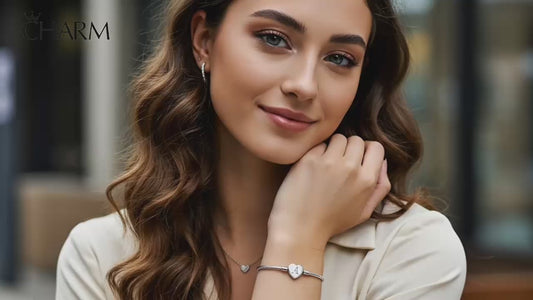 S Harfi Kadın Gümüş Charm Bileklik ve Yüzük