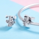 925 Ayar Gümüş T Harfi Charm