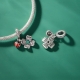 925 Ayar Gümüş Şans Yoncası & Uğur Böceği Charm